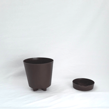 Load image into Gallery viewer, Gardenista Self-Watering Pot- 5 Inches Dark Brown (Set of 2)