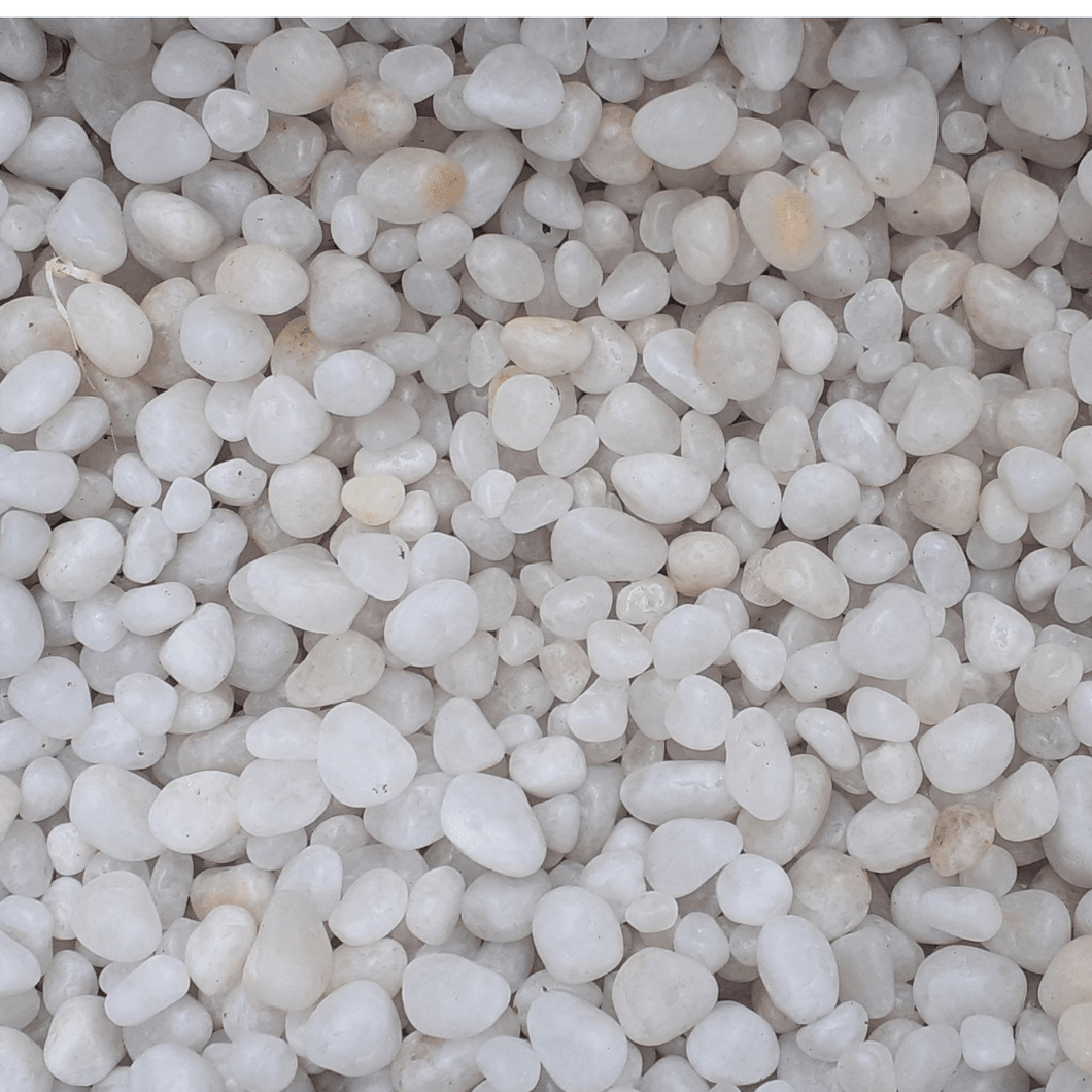 Unpolished White Pebbles- Small 1 kg